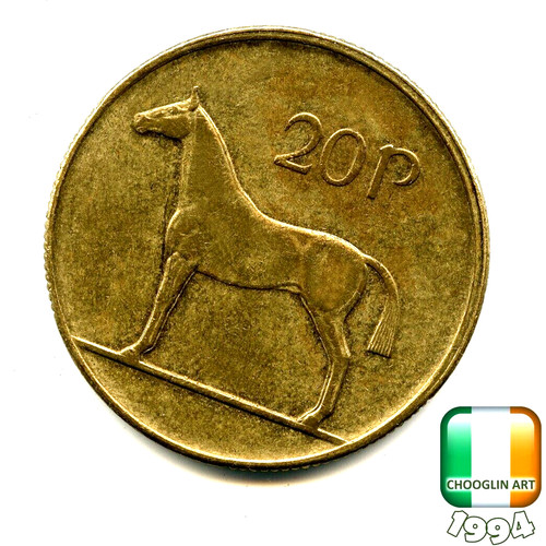 Irish 1994 twenty pence - 1994, 20p