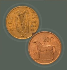 IRELAND 20p 1986
