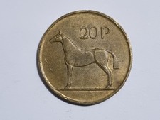 Vintage Irish 20p Coin 1986